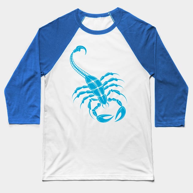 Scorpio - blue Baseball T-Shirt by PharaohCloset